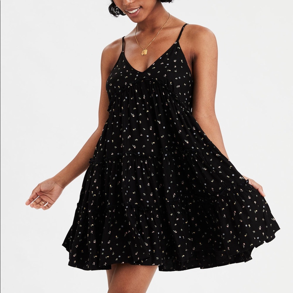 ✨AMERICAN EAGLE✨ Loose Floral Tunic Dress